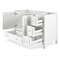 Alaterre Furniture Williamsburg 2pc Wooden Bathroom Vanity Set - 48-in. L Vanity, 30-in. L Rectangular Mirror, White AVAN4800WHB - alternate 10